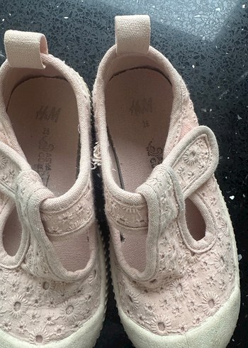 Pembe Kız Çocuk Dantelli Spor Ayakkabı - Görsel 2