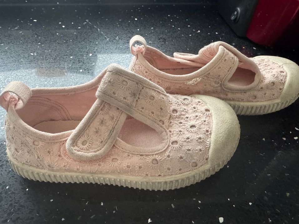 Pembe Kız Çocuk Dantelli Spor Ayakkabı - Görsel 3