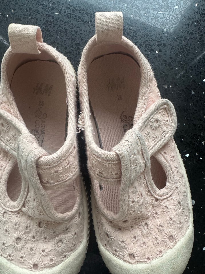 Pembe Kız Çocuk Dantelli Spor Ayakkabı - Görsel 2