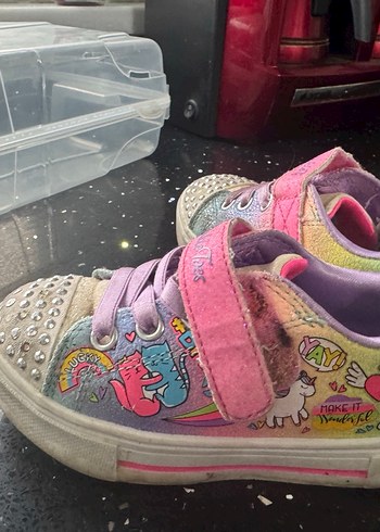 Sketchers ışıklı kız çocuk snrakers - Görsel 5