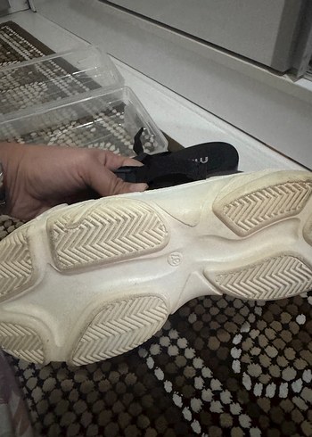 Siyah Kadın Platform Topuklu Sandalet terlik - Görsel 3