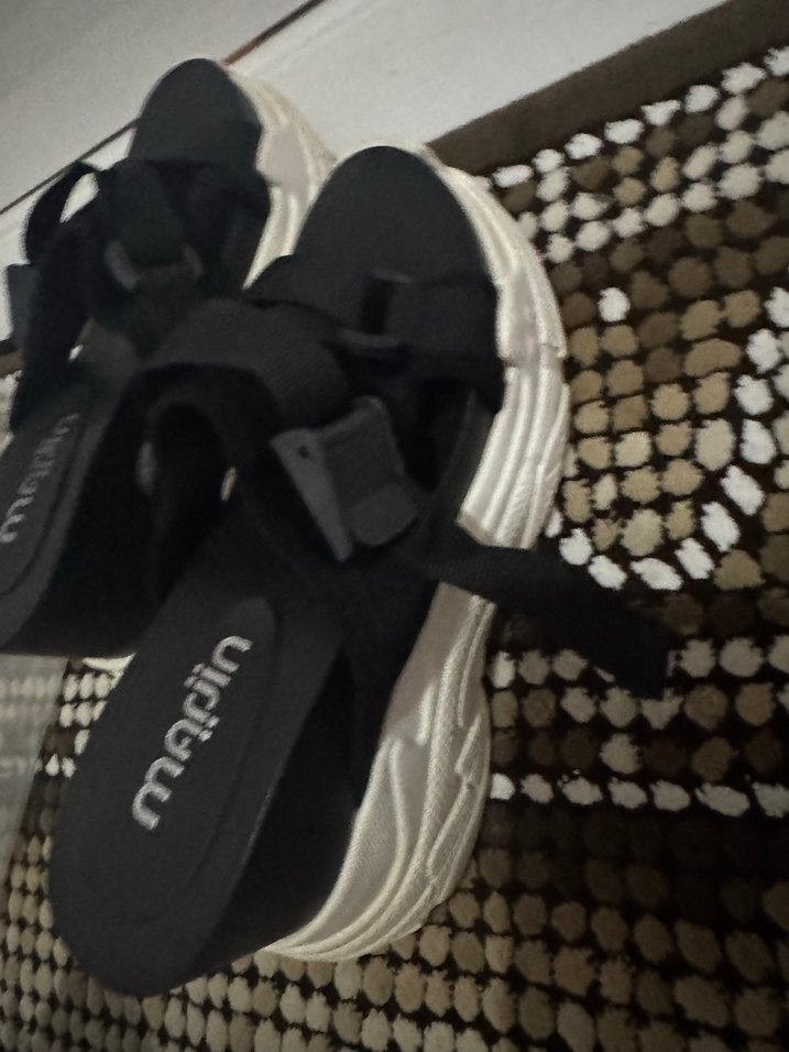 Siyah Kadın Platform Topuklu Sandalet terlik - Görsel 2