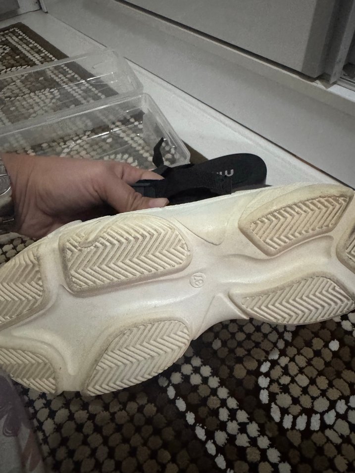 Siyah Kadın Platform Topuklu Sandalet terlik - Görsel 3