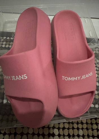 Tommy Jeans Pembe Kadın Terlik Platform Topuklu - Görsel 2