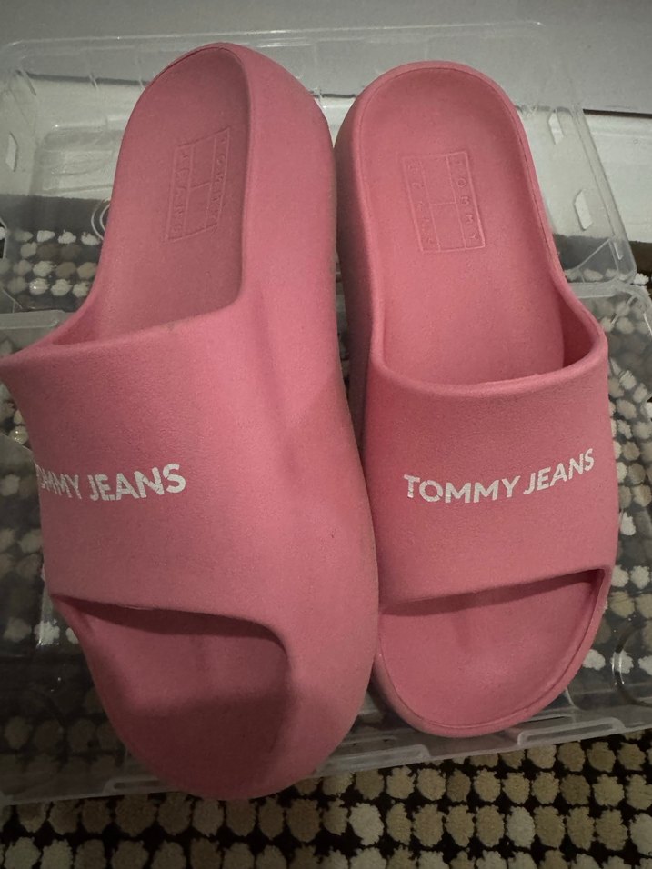 Tommy Jeans Pembe Kadın Terlik Platform Topuklu - Görsel 2