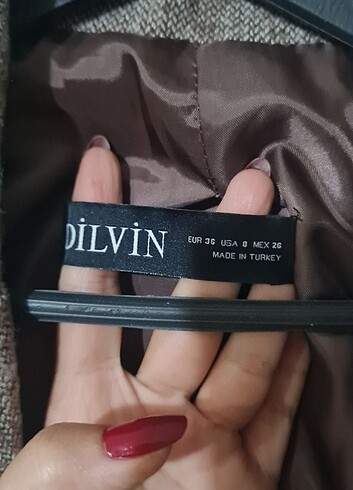 s Beden kahverengi Renk Dilvin ceket 