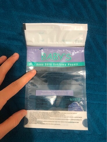 Anne sütü saklama poşeti - Görsel 2