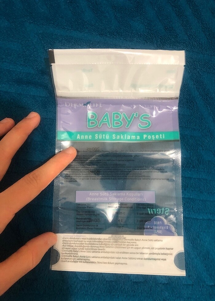 Anne sütü saklama poşeti - Görsel 2