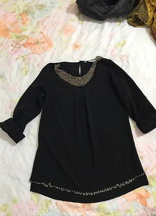 38 Beden siyah Renk Sayılı giyilen Harika bluz
