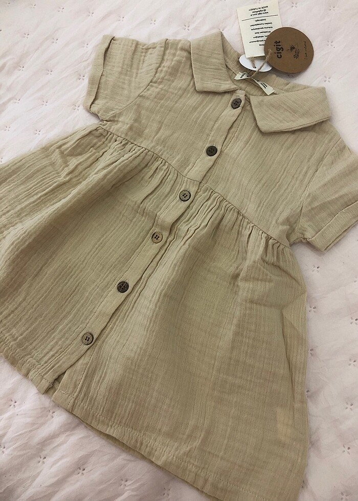 Cigit Müslin elbise - Görsel 4