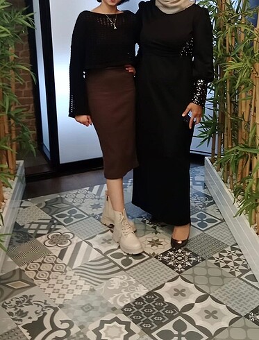 Abiye tesettür elbise