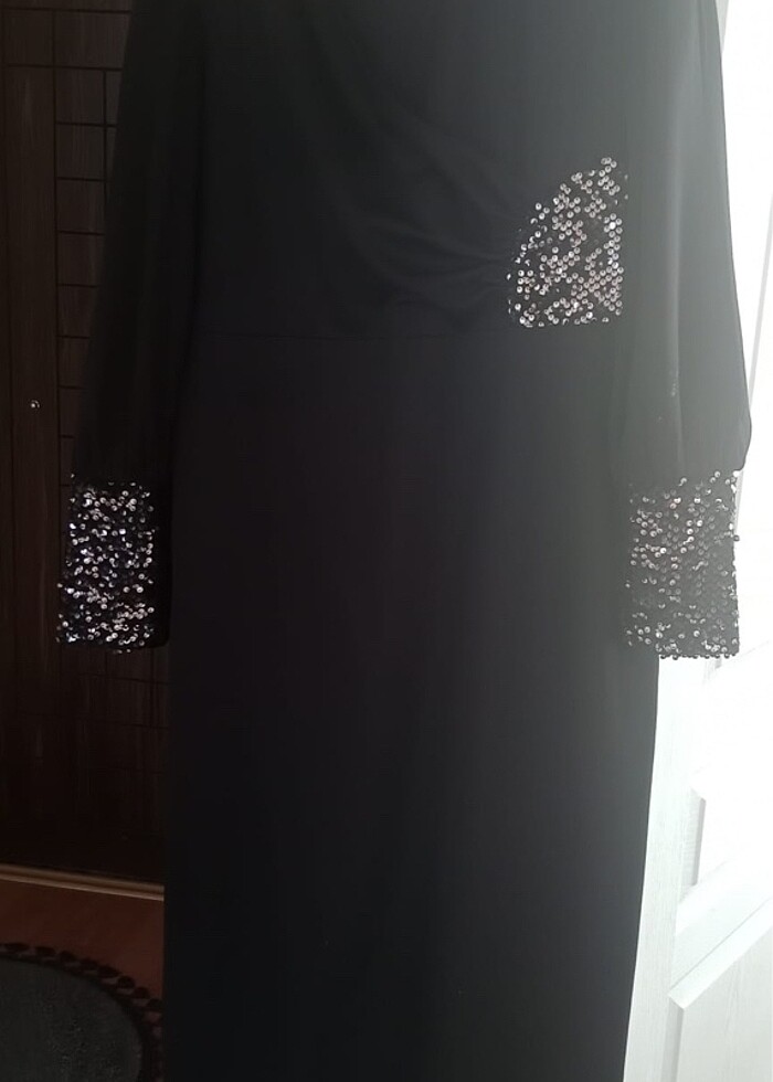 Abiye tesettür elbise - Görsel 2