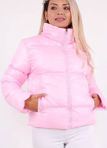 Açık pembe mont