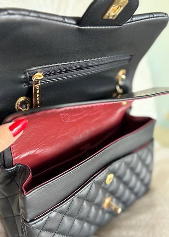  Beden siyah Renk Chanel klasik model siyah çanta