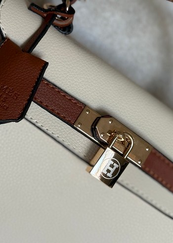 Beden kahverengi Renk Hermes bej kahverengi askılı çanta