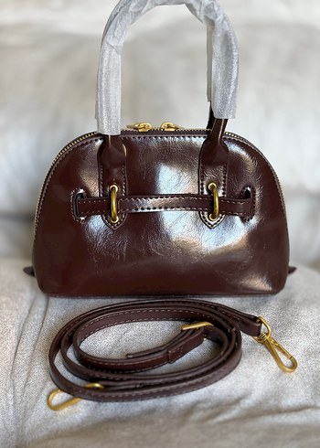 Miu miu acı kahve  Deri Tokalı Kadın Çanta - Görsel 3