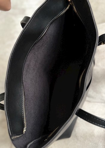 Tokalı Siyah Deri Kadın Omuz Çantası - Görsel 7