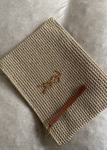El örgüsü ysl bej clutch - Görsel 6