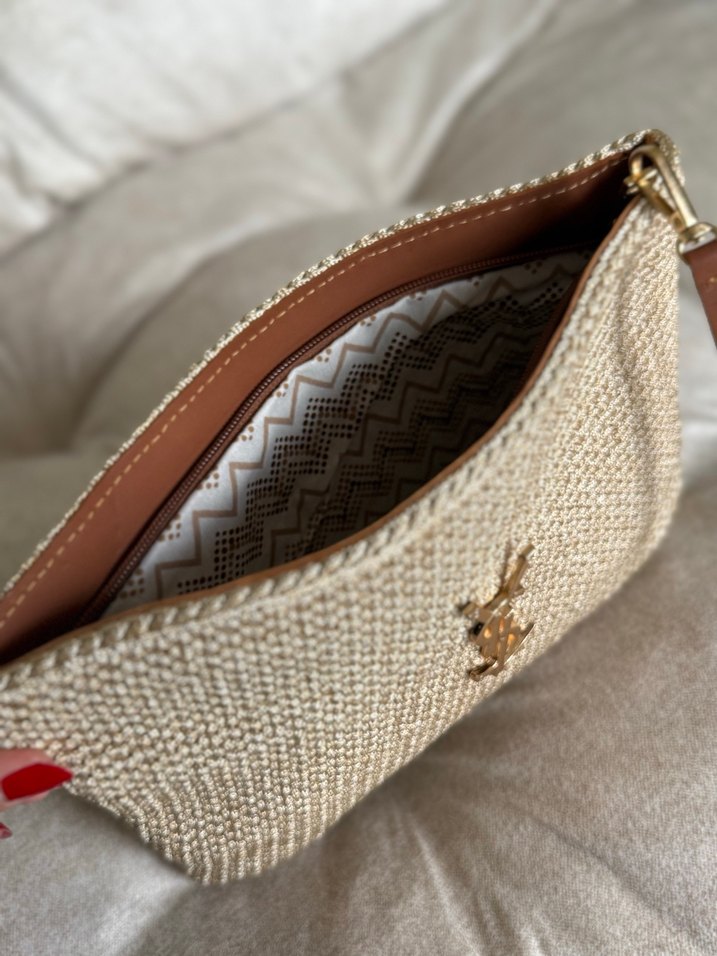 El örgüsü ysl bej clutch - Görsel 4