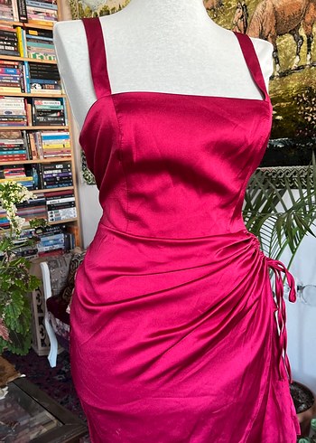 KırmızıDrapeli Mini Elbise - Görsel 6