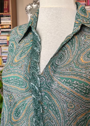 Turkuaz Drapeli Uzun Bohem Elbise - Görsel 13