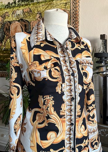 Uzun Desenli Bohem Kadın Elbise - Görsel 5