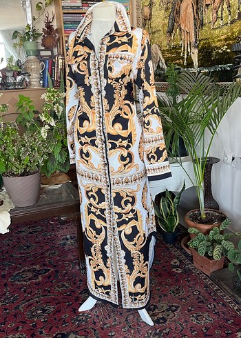 Uzun Desenli Bohem Kadın Elbise - Görsel 8