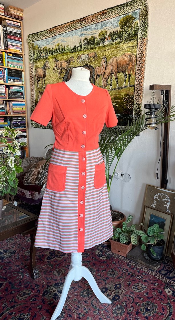 Kısa Kollu Düğmeli Bohem Kadın Elbise - Görsel 2