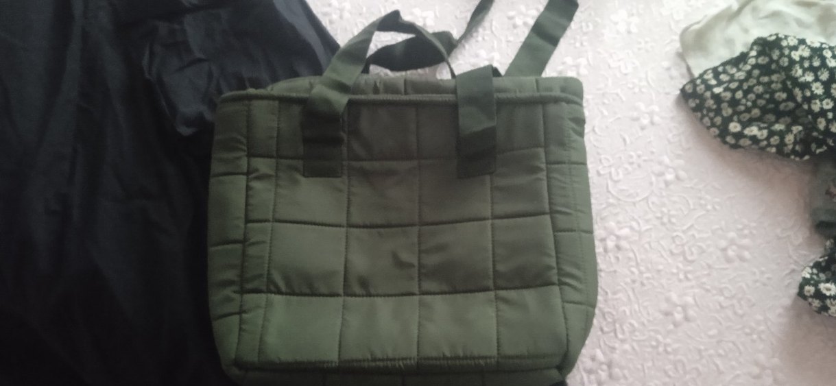 Fermuarlı Yeşil Kadın Spor Çanta - Görsel 2