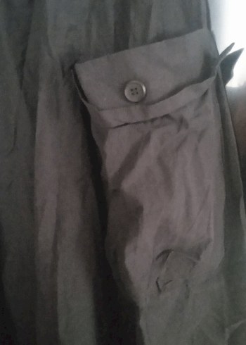 siyah Uzun paraşüt Etek - Görsel 6