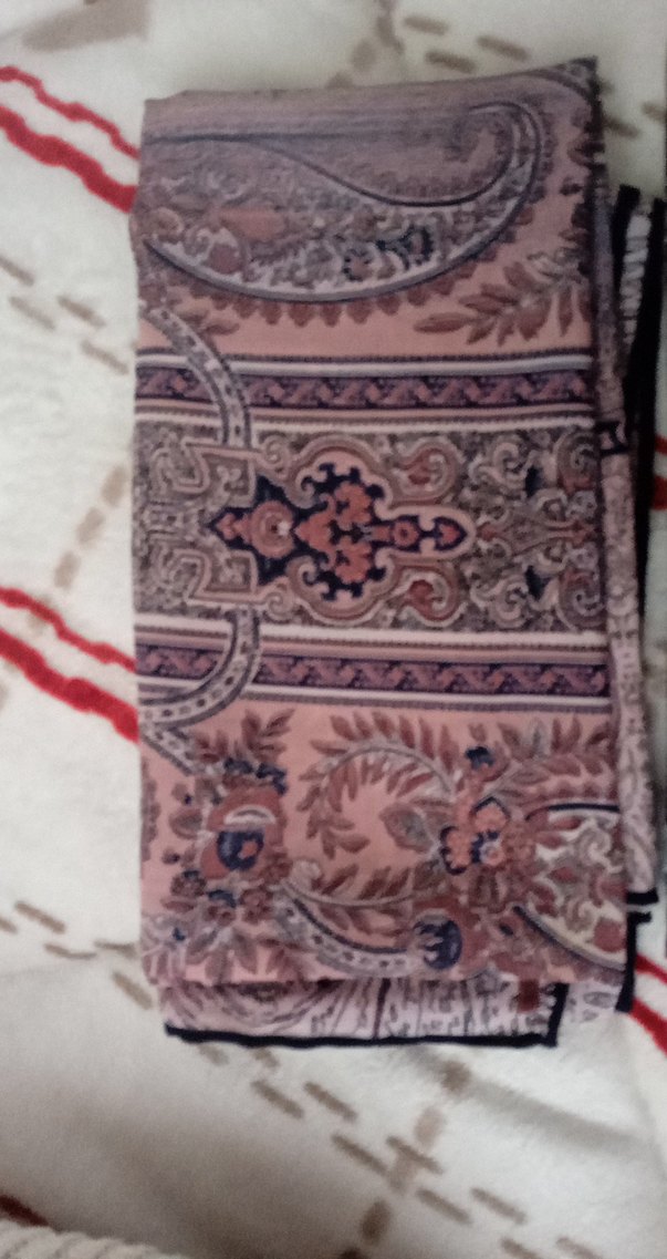 Kahverengi Bohem Desenli Kadın Şal - Görsel 3