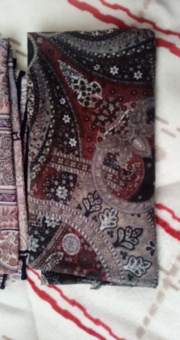 Kahverengi Bohem Desenli Kadın Şal - Görsel 2