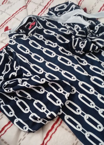 Zincir desenli kadın elbise - Görsel 3