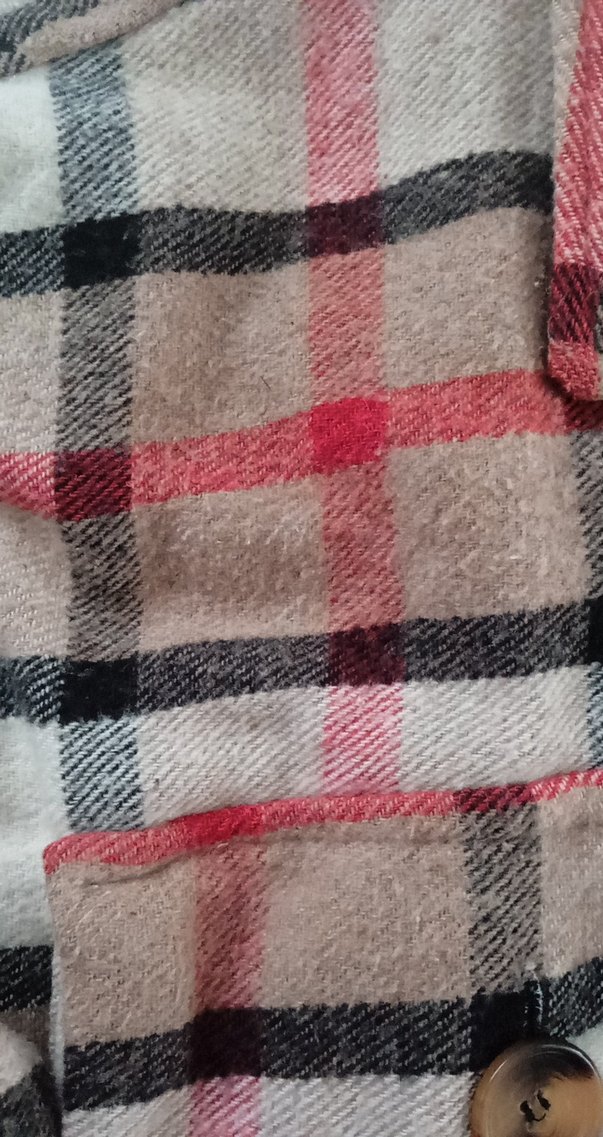 Düğmeli, Ekoseli Kadın oduncu Gömlek - Görsel 5