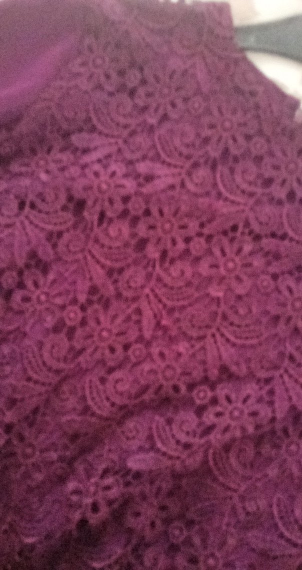 Bordo Dantel Detaylı Bohem Kadın Bluz - Görsel 4