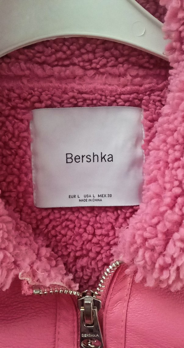 Pembe Kürklü Kadın Ceket - Görsel 5