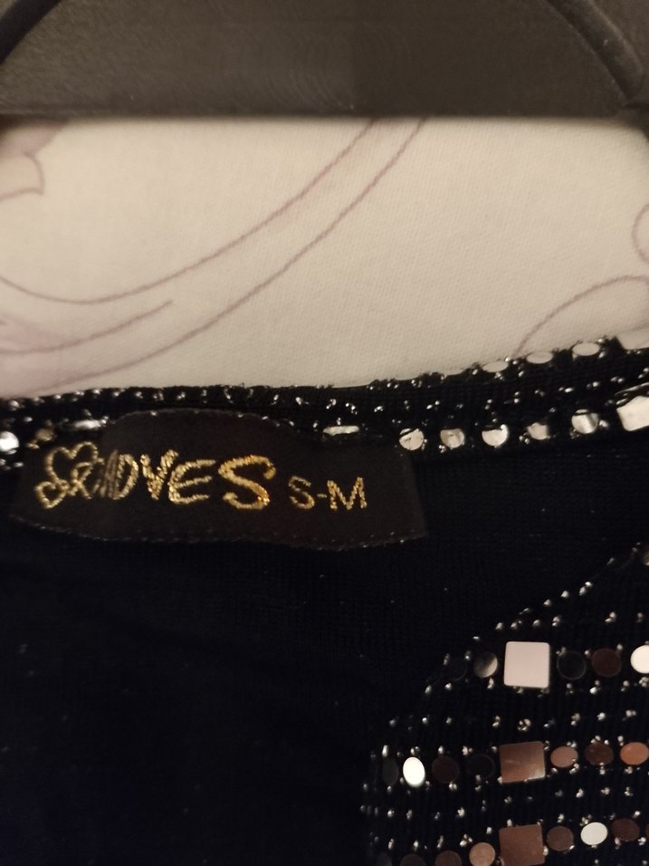 Siyah-Gümüş V Yaka Kadın Tulum - Görsel 5