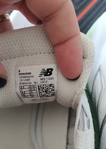 38,5 Beden beyaz Renk New Balance 680 Beyaz Kadın Spor Ayakkabı