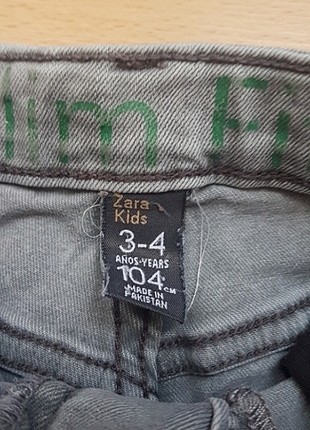 4 Yaş Beden Zara kot