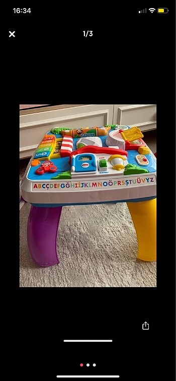 Fisher price eğitici masa