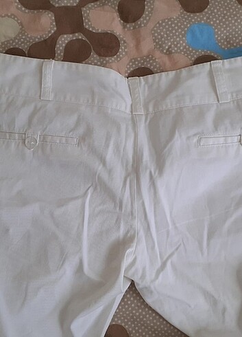Zara Düşük bel beyaz bol pantolon