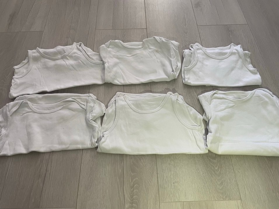 Beyaz Pamuklu Bebek Atlet Body - Görsel 2