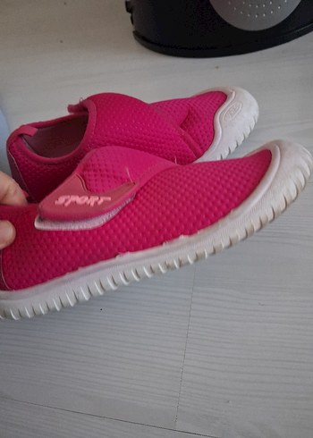 Kız Çocuk Pembe Spor Ayakkabı Velcro - Görsel 2