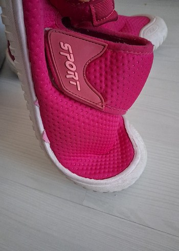 Kız Çocuk Pembe Spor Ayakkabı Velcro - Görsel 3