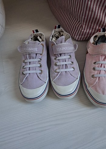 Kız Çocukları İçin Pembe ve Lila Sneaker - Görsel 6