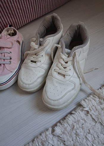 Kız Çocukları İçin Pembe ve Lila Sneaker - Görsel 4