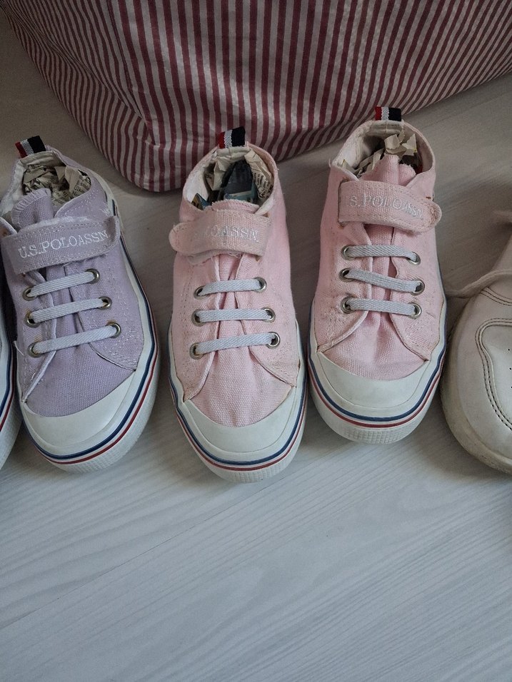Kız Çocukları İçin Pembe ve Lila Sneaker - Görsel 5