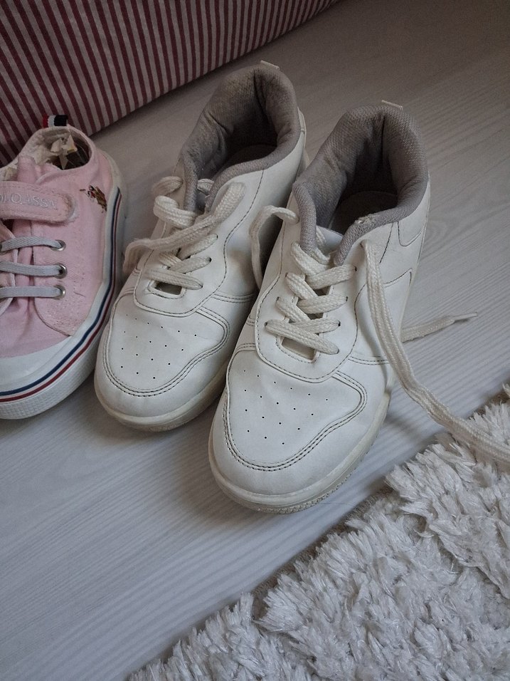 Kız Çocukları İçin Pembe ve Lila Sneaker - Görsel 4