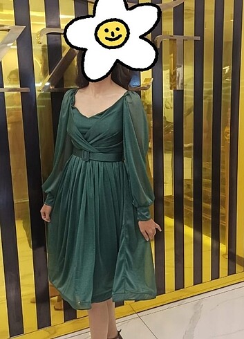 Diğer Yesil kısa elbise