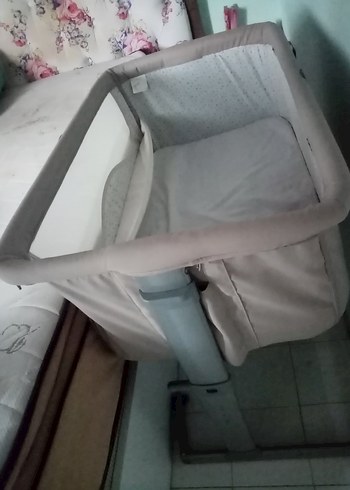  Beden gri Renk Anne Yanı Bebek Beşiği